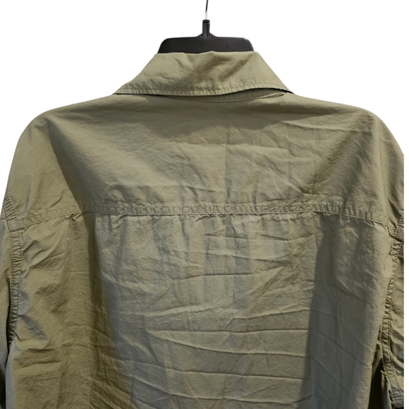 H&M Army Green Men's Shirt Jacket - Picture 6 of 9